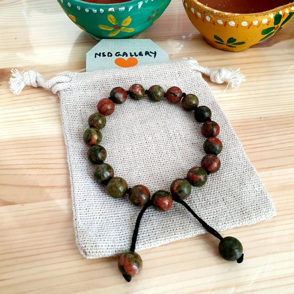 Adjustable gemstone healing bracelet - Picasso Jas